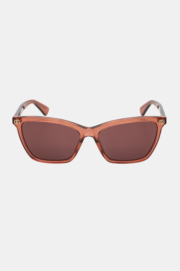 Gucci okulary przeciwsłoneczne kocie oczy damskie GG2111S czerwony AA00