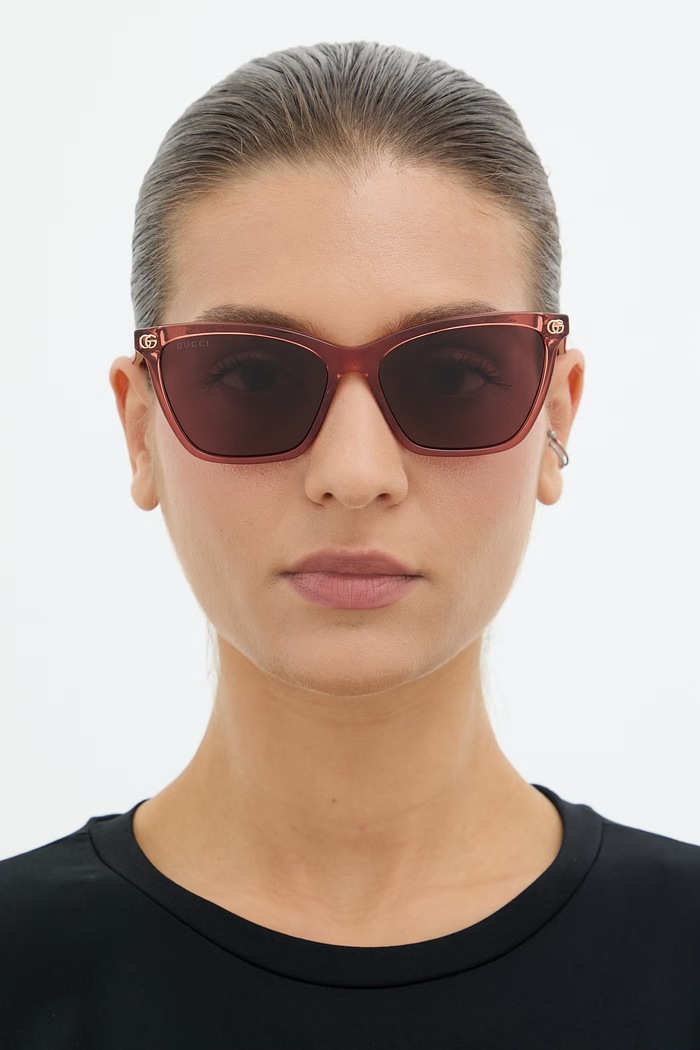 Gucci cat eyes napszemüveg női GG2111S piros