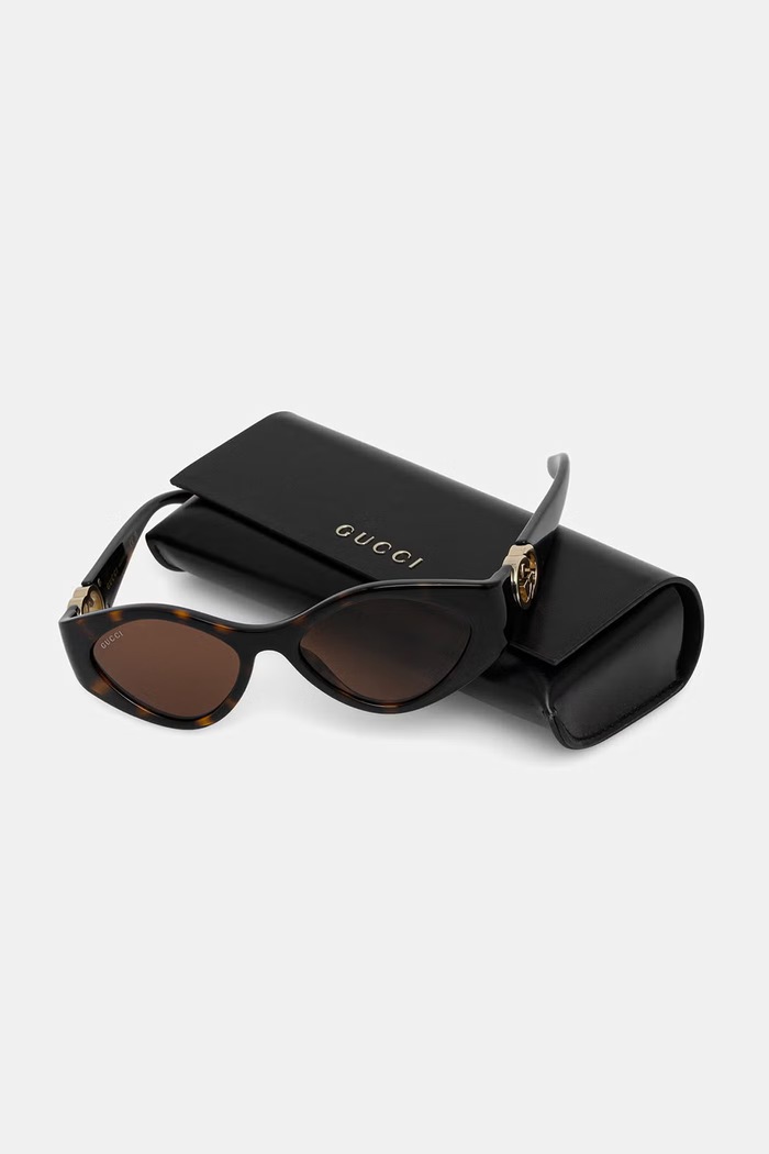 Akcesoria Gucci okulary przeciwsłoneczne damskie GG2121S brązowy
