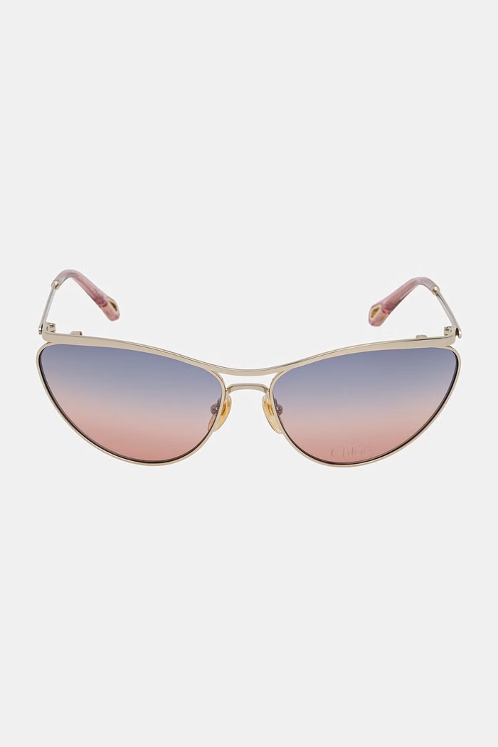 Chloe okulary przeciwsłoneczne kocie oczy damskie CH0386S złoty AA00