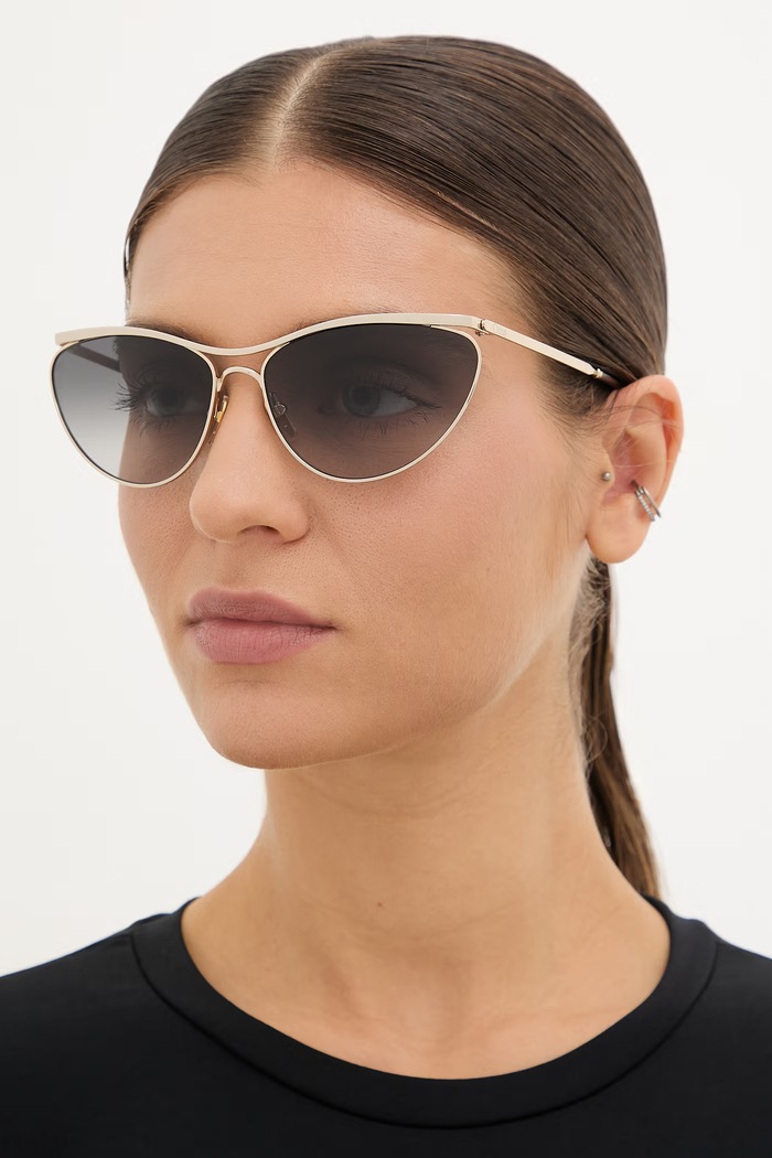 Chloe occhiali da sole cat eye da donna oro CH0386S