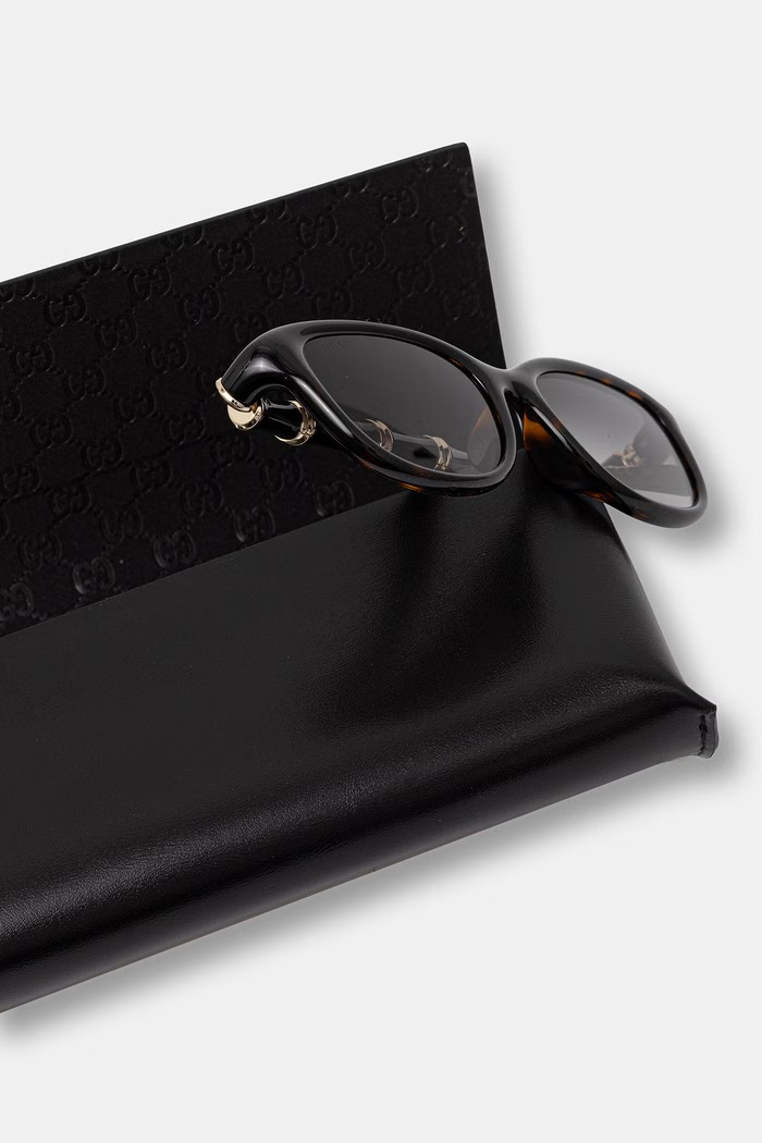 Akcesoria Gucci okulary przeciwsłoneczne damskie GG2062SA brązowy