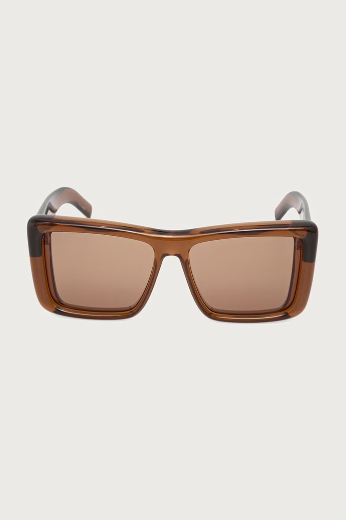 Saint Laurent Okulary przeciwsłoneczne damskie HOWL SL.900.HOWL brązowy AA00