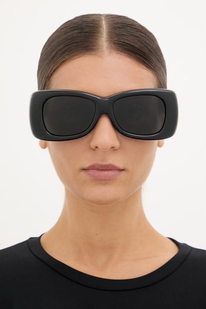 Saint Laurent occhiali da sole quadrati da donna HOWL SL.901.HOWL nero