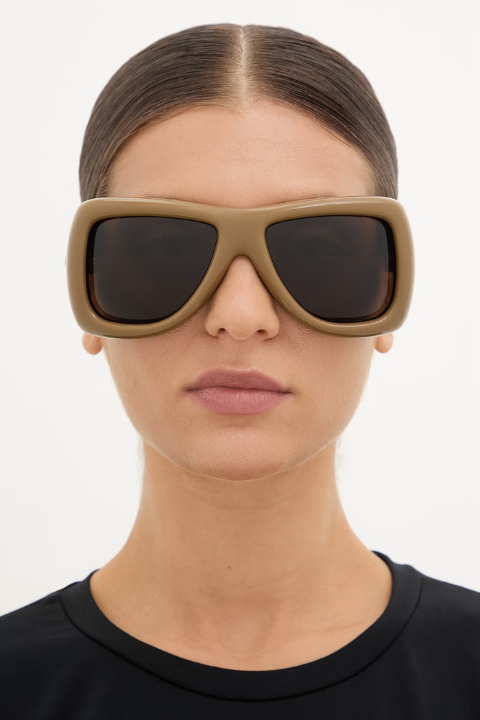 Saint Laurent occhiali da sole quadrati da donna HOWL SL.902.HOWL marrone
