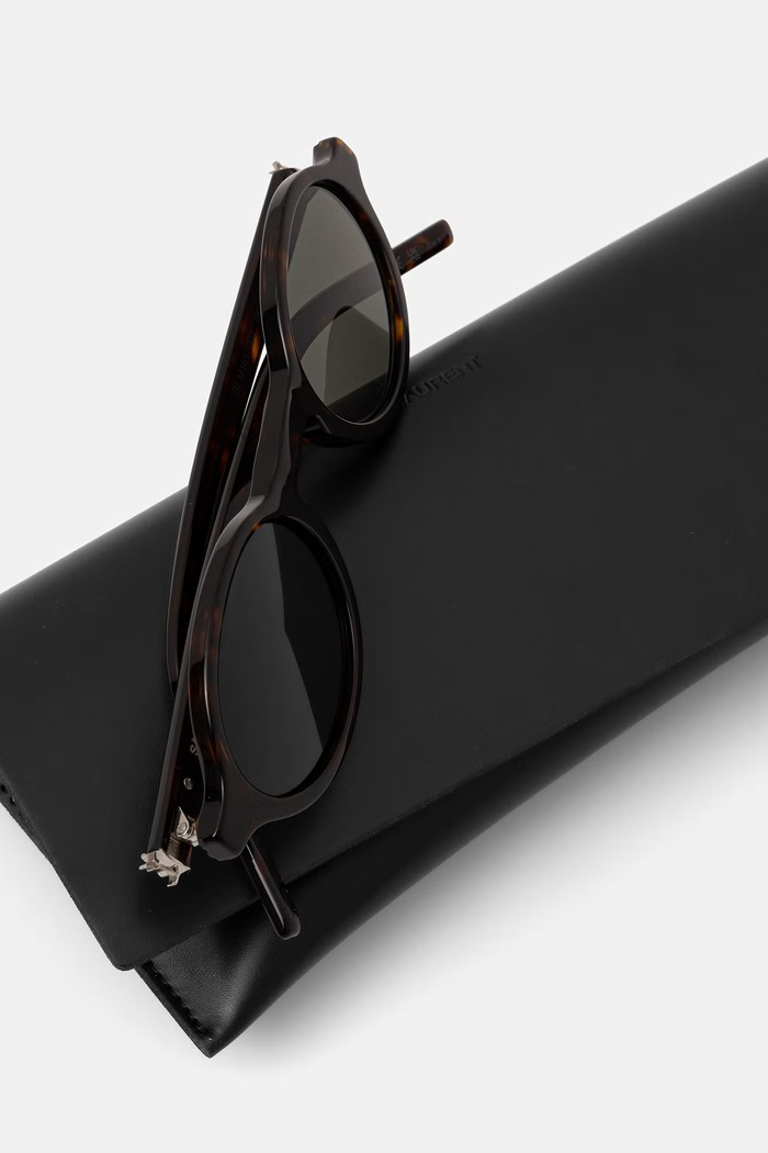Akcesoria Saint Laurent okulary przeciwsłoneczne damskie SL.M161 brązowy