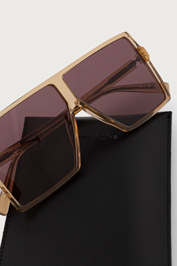 Okulary przeciwsłoneczne damskie BETTY Saint Laurent SL.909.BETTY.S beżowy