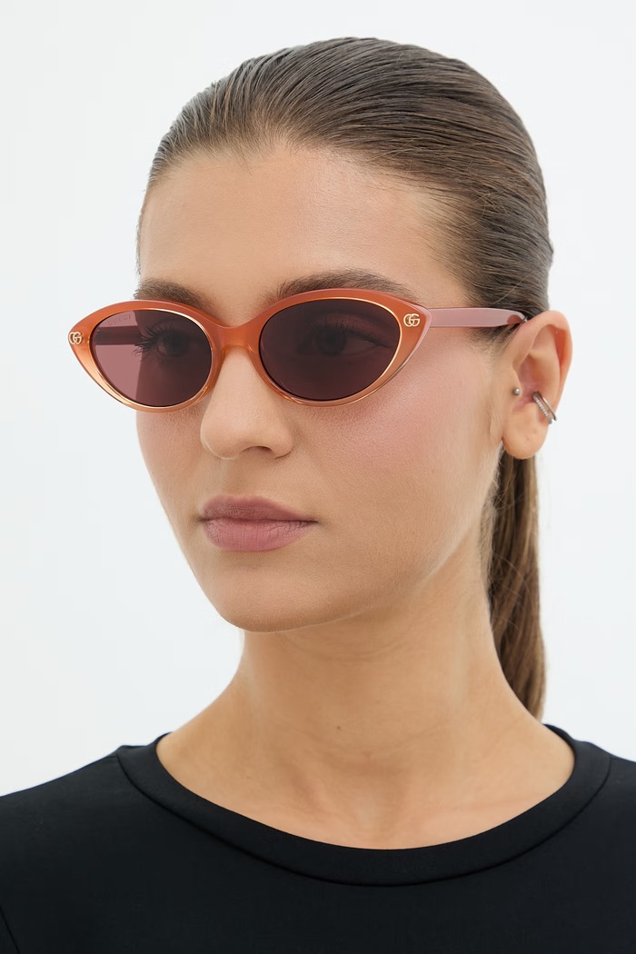 Gucci cat eyes napszemüveg női narancssárga GG2110S