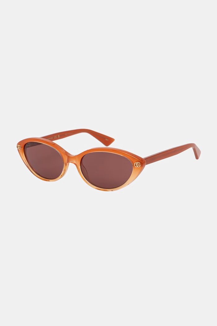 Gucci okulary przeciwsłoneczne kocie oczy damskie pomarańczowy GG2110S