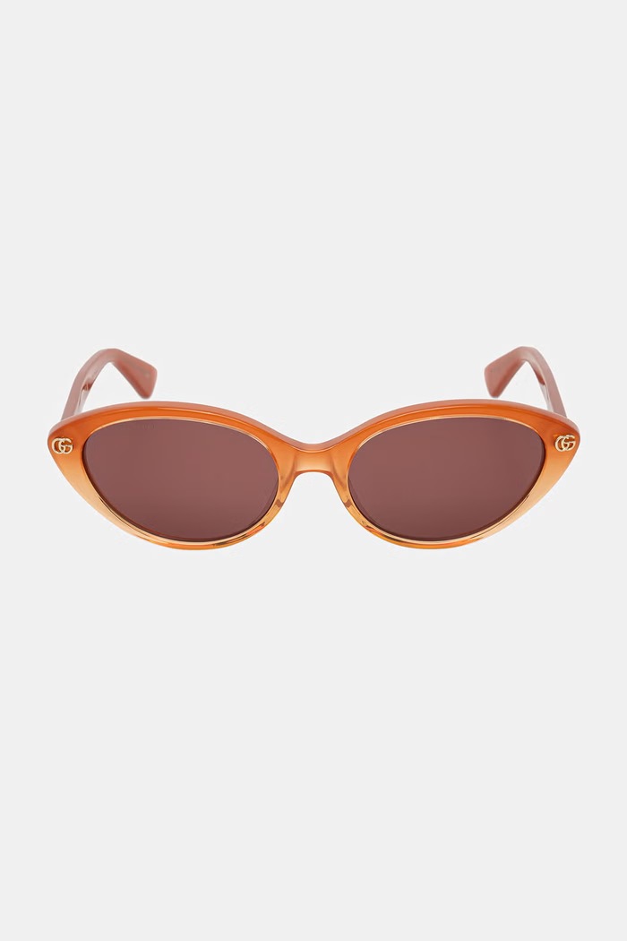 Gucci okulary przeciwsłoneczne kocie oczy damskie GG2110S pomarańczowy AA00