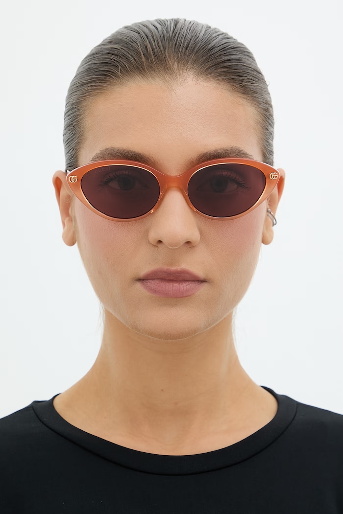 Gucci cat eyes napszemüveg női GG2110S narancssárga