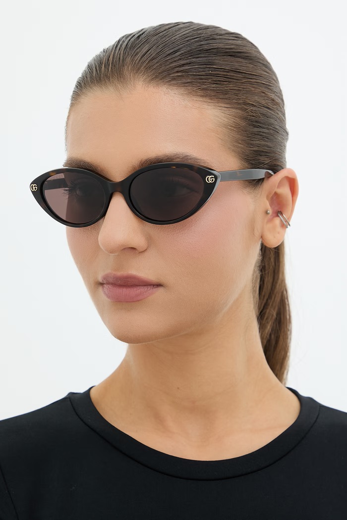 Gucci cat eyes napszemüveg női barna GG2110S