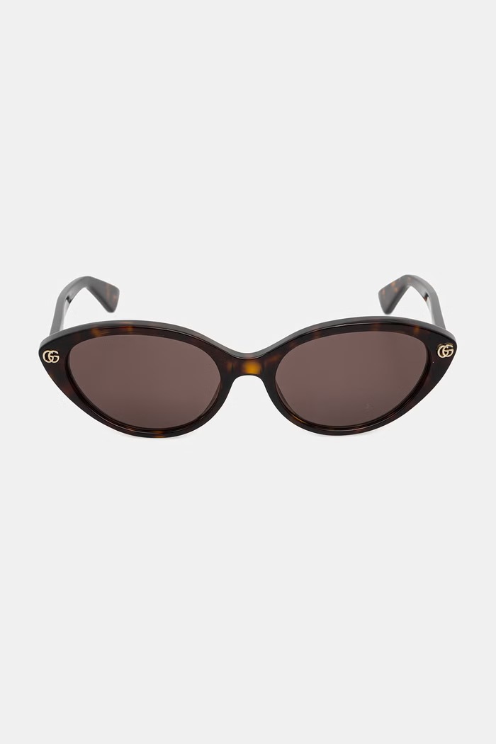 Gucci okulary przeciwsłoneczne kocie oczy damskie GG2110S brązowy AA00
