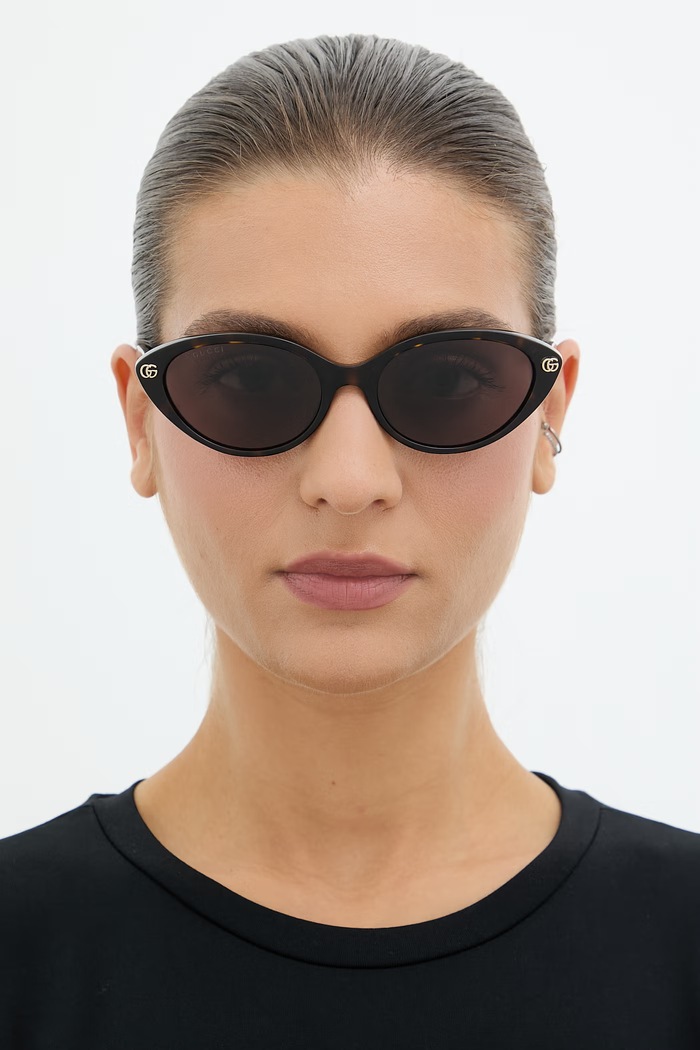 Gucci cat eyes napszemüveg női GG2110S barna