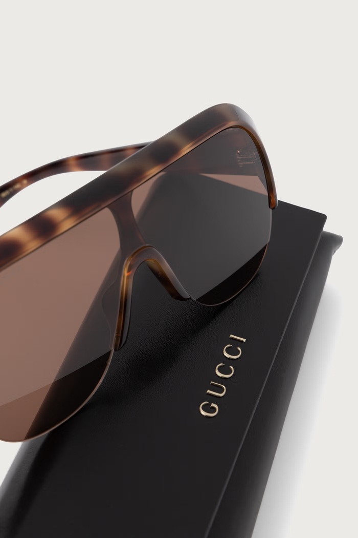 Okulary przeciwsłoneczne damskie Gucci GG2023S brązowy