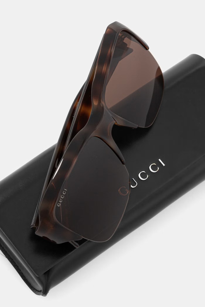 Akcesoria Gucci okulary przeciwsłoneczne damskie GG2024S brązowy