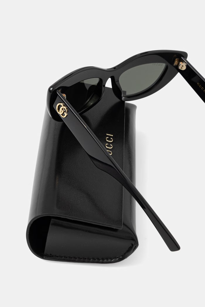 Gucci okulary przeciwsłoneczne kocie oczy damskie czarny GG2031S