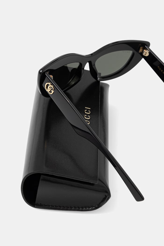 Gucci okulary przeciwsłoneczne kocie oczy damskie czarny GG2031S