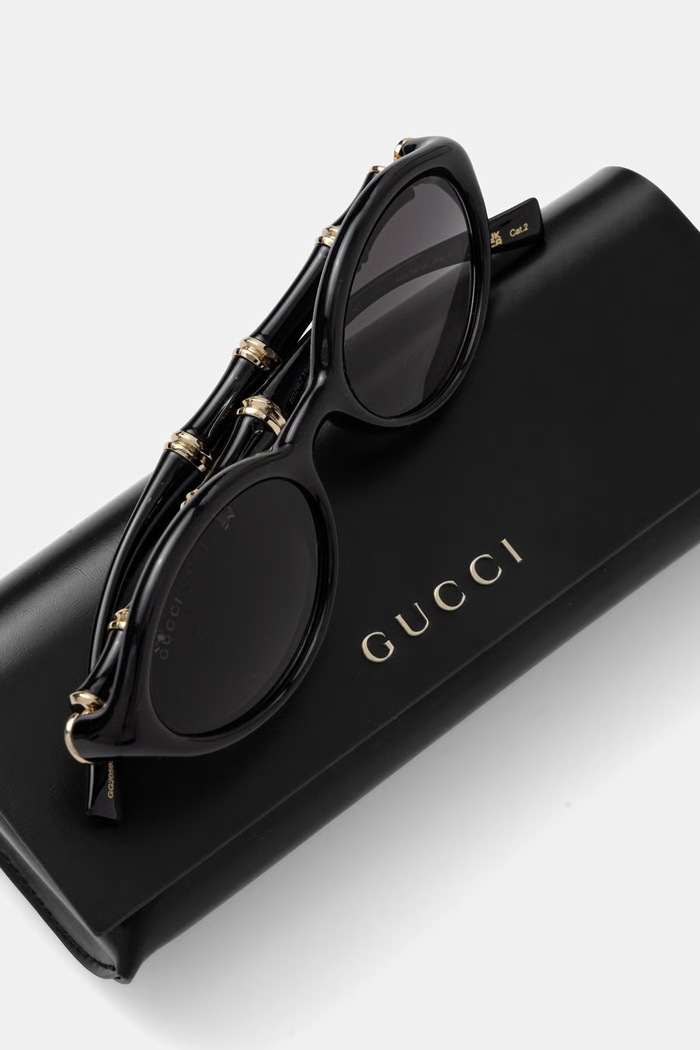 Akcesoria Gucci okulary przeciwsłoneczne damskie GG2059S czarny