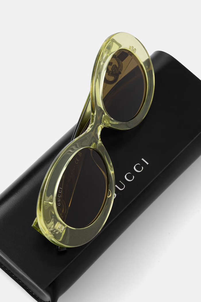 Akcesoria Gucci okulary przeciwsłoneczne damskie GG2026S zielony