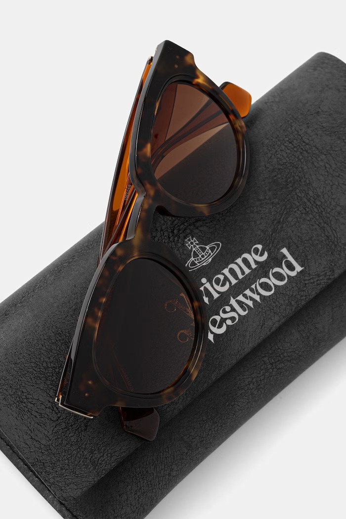 Akcesoria Vivienne Westwood okulary przeciwsłoneczne damskie VW5059 brązowy