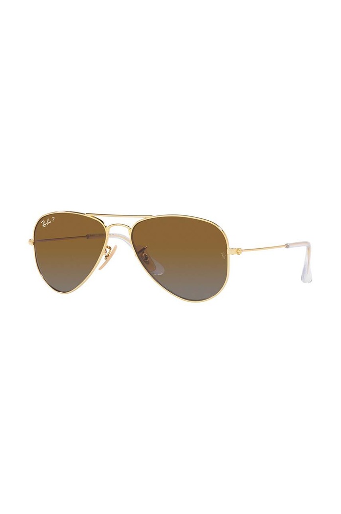 Ray-Ban ochelari de soare copii Junior Aviator maro 0RJ9506S.Polarized