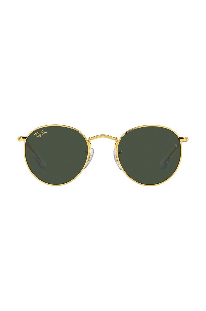 Ray-Ban okulary przeciwsłoneczne dziecięce JUNIOR ROUND 0RJ9547S zielony AA00