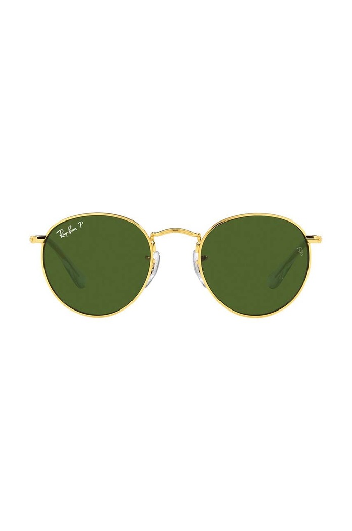 Ray-Ban okulary przeciwsłoneczne dziecięce JUNIOR ROUND 0RJ9547S.Polarized zielony AA00