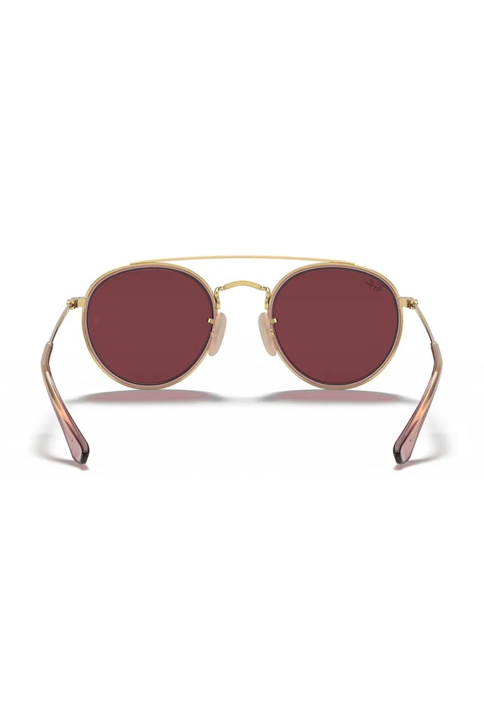 Okulary przeciwsłoneczne dziecięce Round Double Bridge Ray-Ban 0RJ9647S złoty