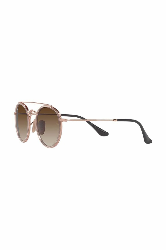 Chlapec Detské slnečné okuliare Ray-Ban Round Double Bridge 0RJ9647S hnedá