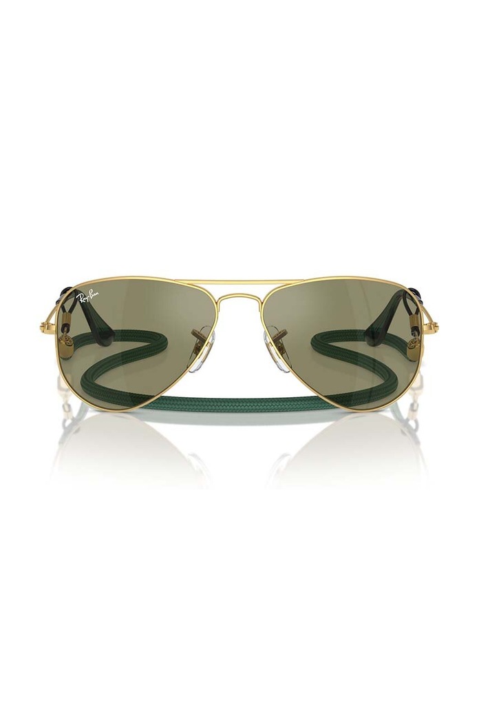 Otroška sončna očala Ray-Ban JUNIOR AVIATOR 0RJ9506S.PPYH zelena AA00