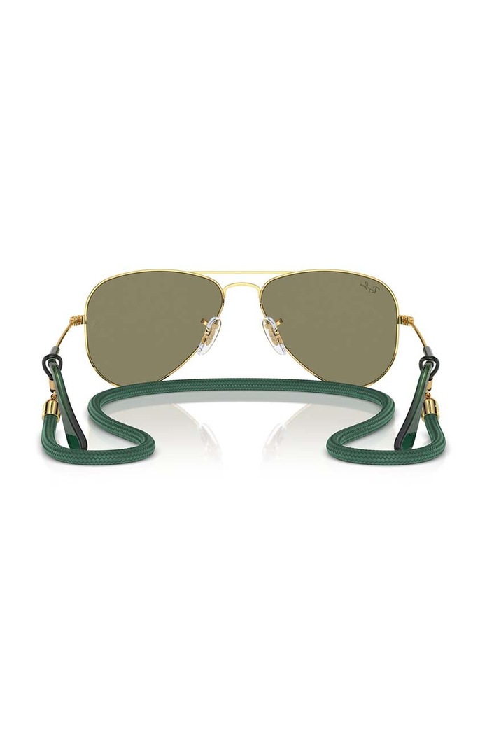 Otroška sončna očala Ray-Ban JUNIOR AVIATOR zelena 0RJ9506S.PPYH