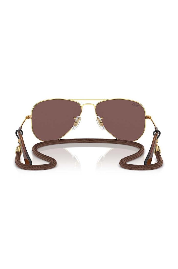 Dječje sunčane naočale Ray-Ban JUNIOR AVIATOR smeđa 0RJ9506S.PPYH