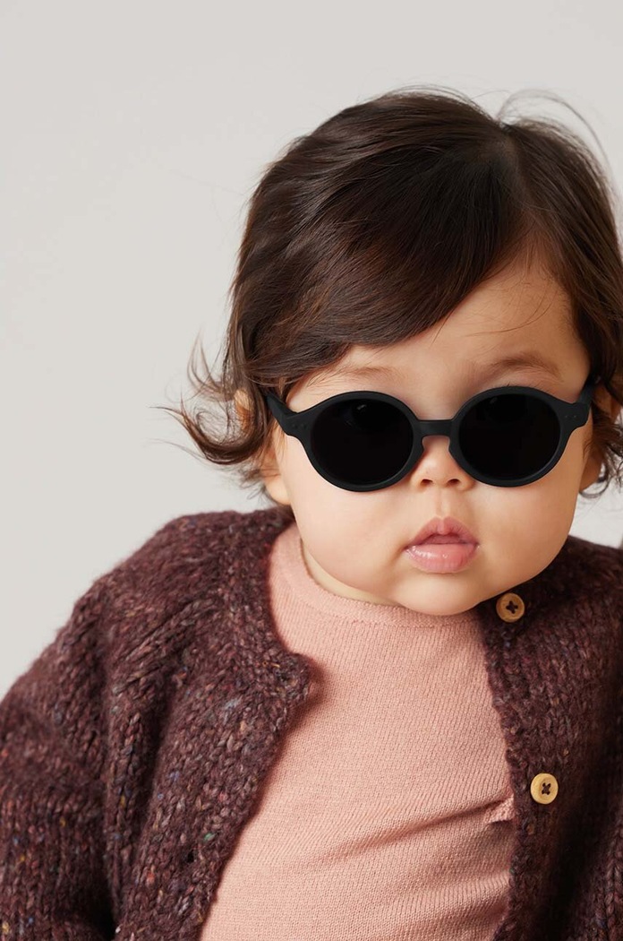 Παιδικά γυαλιά ηλίου IZIPIZI BABY #d Συσκευασία Δώρου μαύρο BABY012A