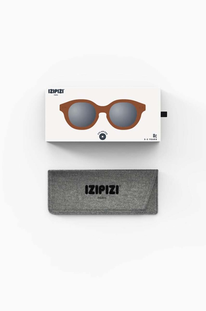 IZIPIZI okulary przeciwsłoneczne dziecięce KIDS PLUS #c KIDSPC brązowy