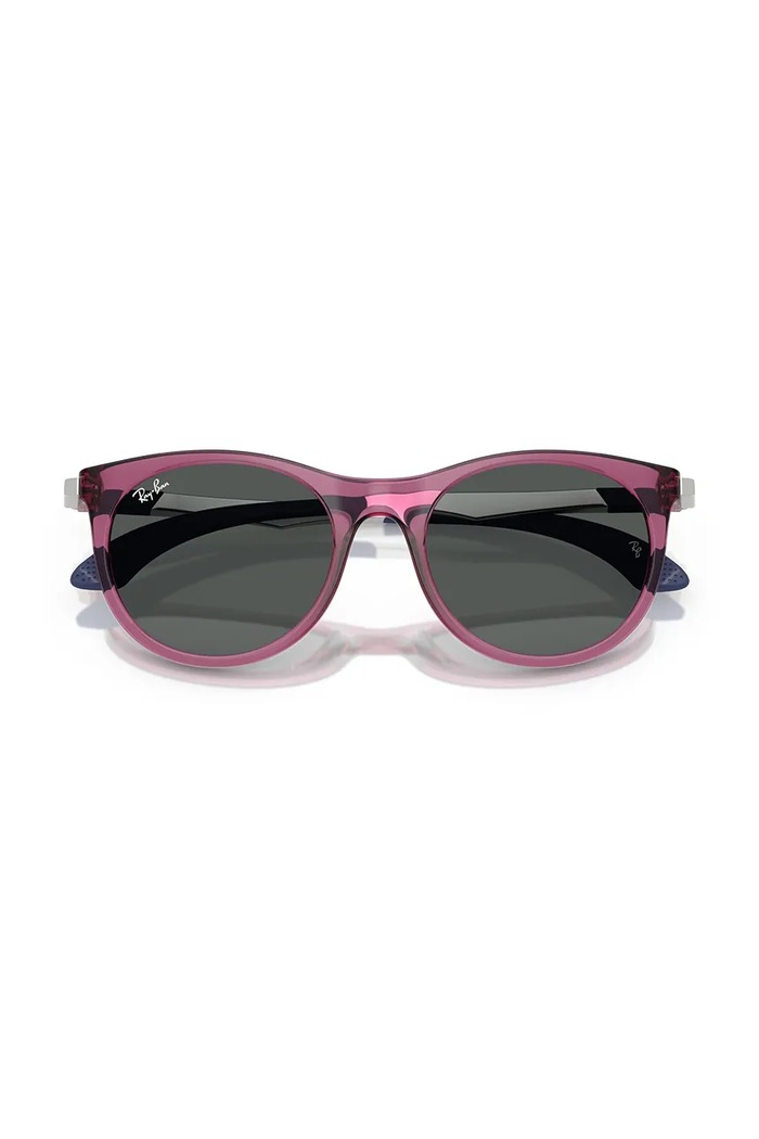 Ray-Ban okulary przeciwsłoneczne dziecięce 0RJ9082S fioletowy