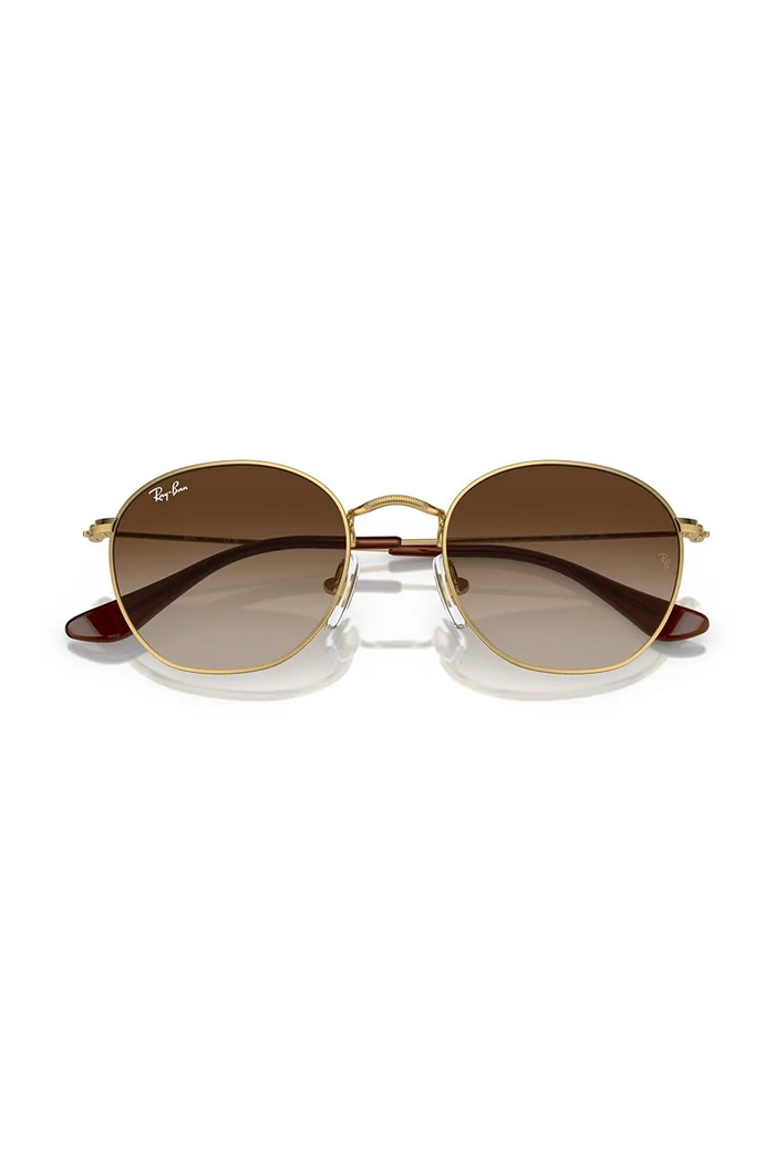 Ray-Ban okulary przeciwsłoneczne dziecięce JUNIOR ROB 0RJ9572S brązowy