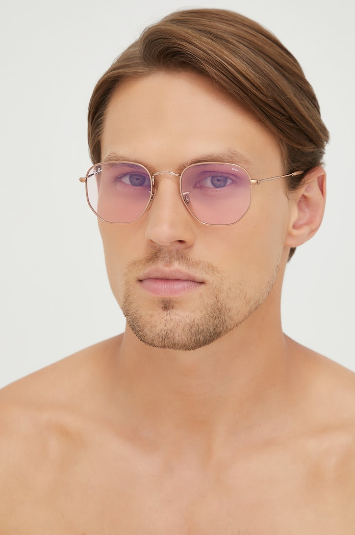 Ray-Ban Okulary przeciwsłoneczne 0RB3548N.91310X.51 różowy 0RB3548N.91310X.51