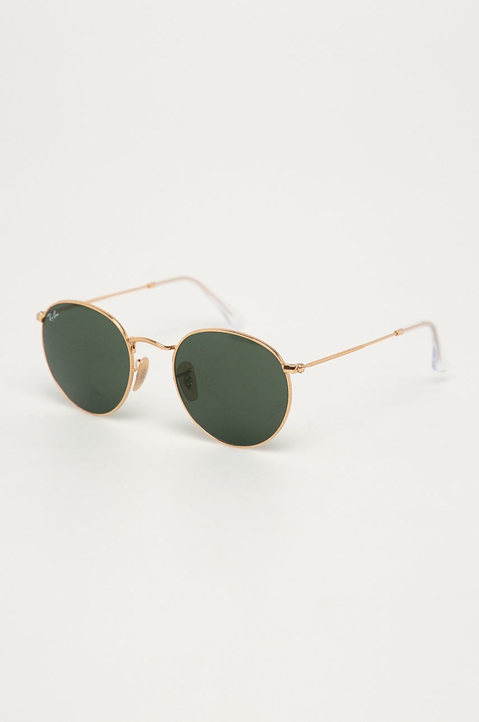 Ray-Ban okulary przeciwsłoneczne ROUND METAL 0RB3447.001.53 złoty AA00