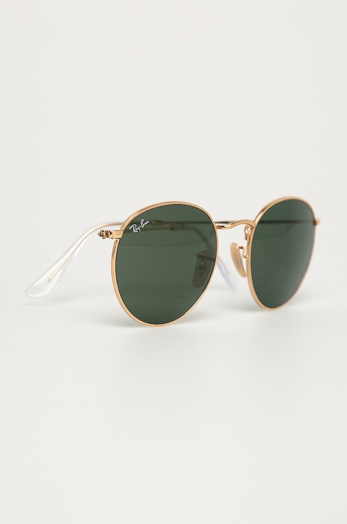 Ray-Ban okulary przeciwsłoneczne ROUND METAL złoty 0RB3447.001.53