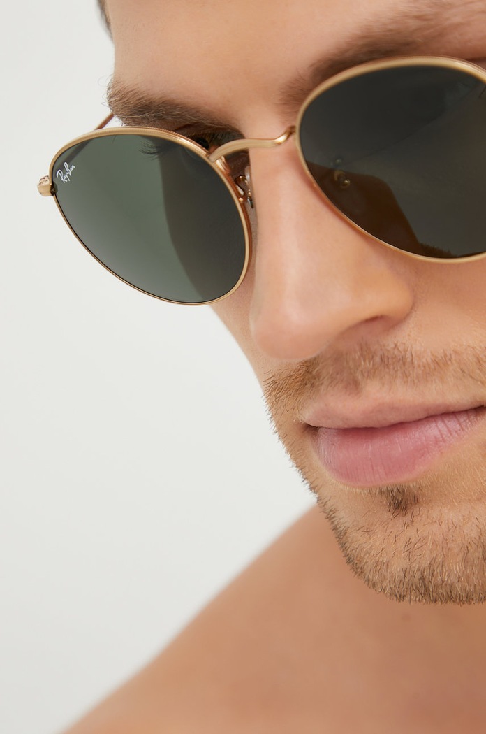 Ray-Ban okulary przeciwsłoneczne ROUND METAL 0RB3447.001.53