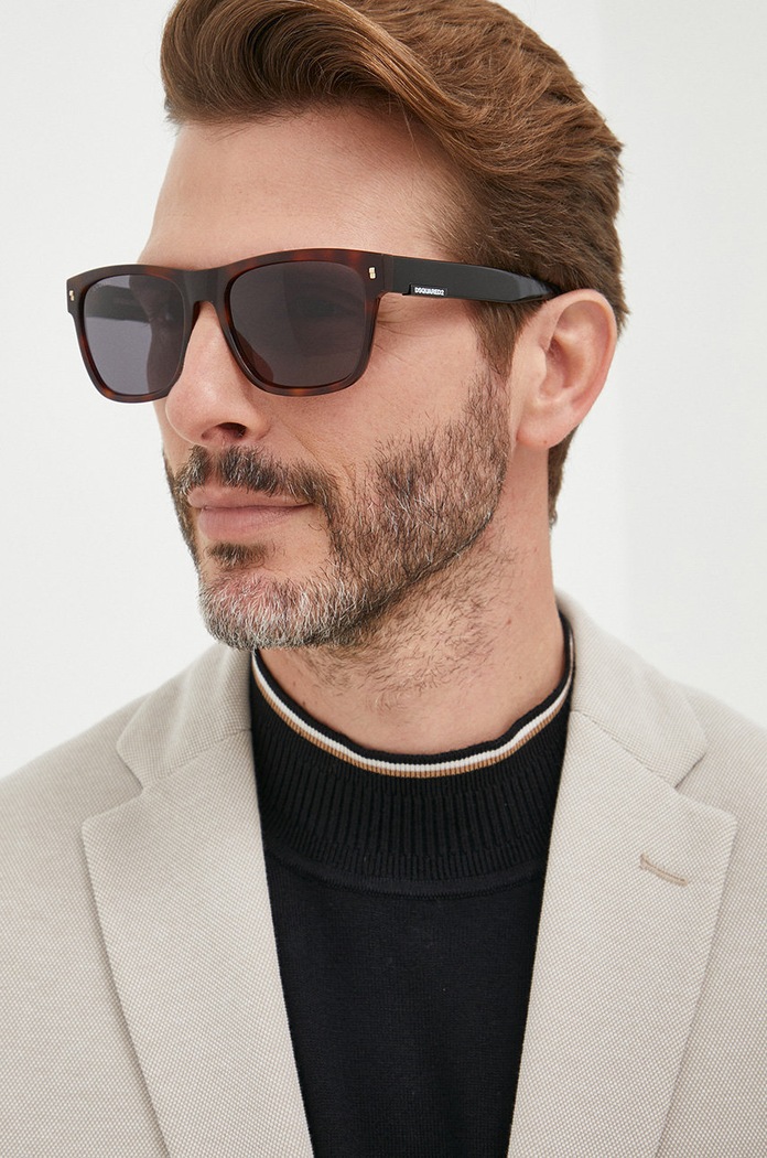 Sluneční brýle DSQUARED2 pilotky hnědá D2.0004/S