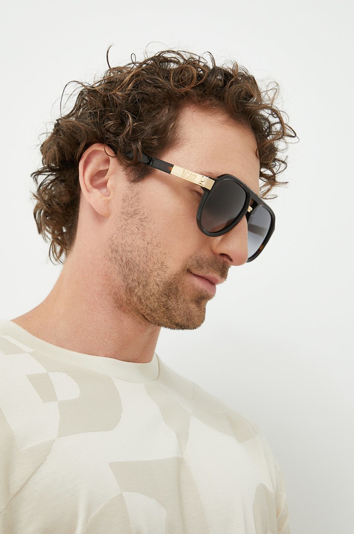 DSQUARED2 okulary przeciwsłoneczne pilotki brązowy D2.0030/S