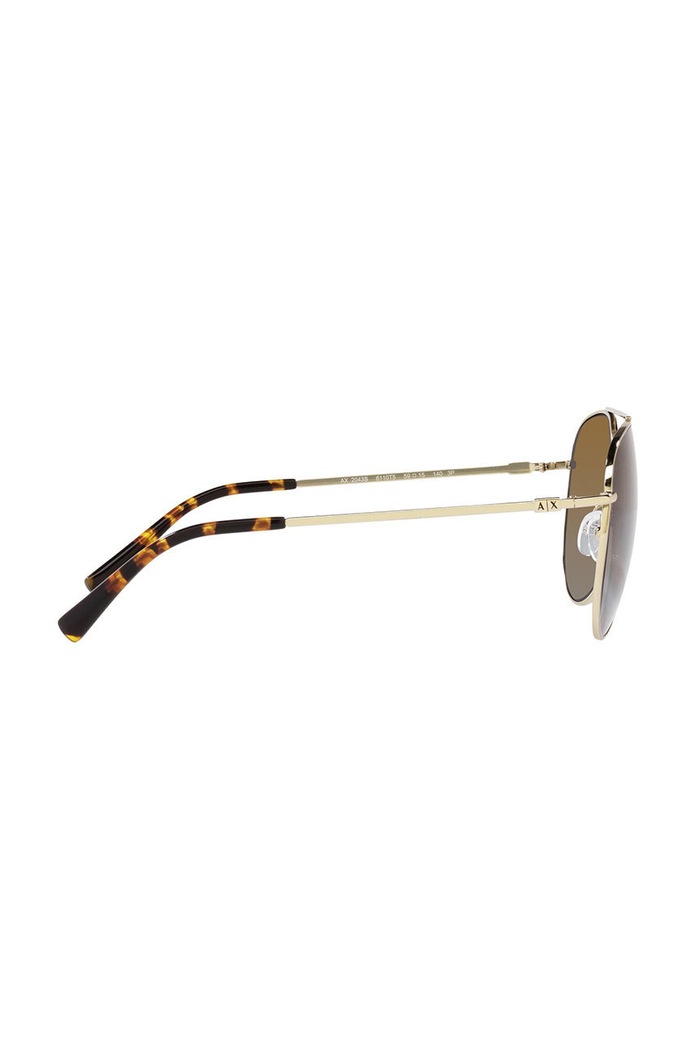 Armani Exchange okulary przeciwsłoneczne 0AX2043S.6110T5 złoty