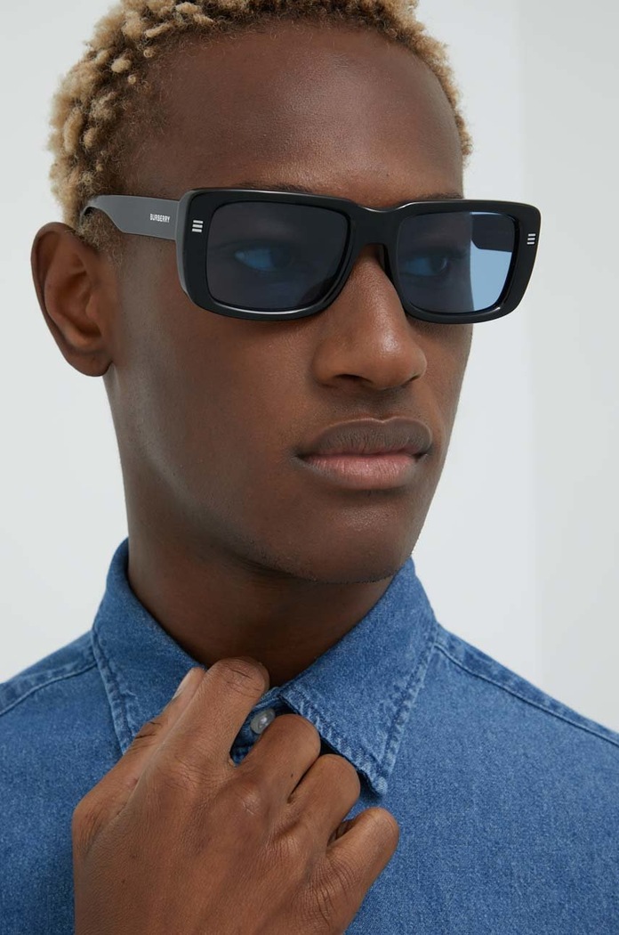 Burberry sunglasses solid black 0BE4376U