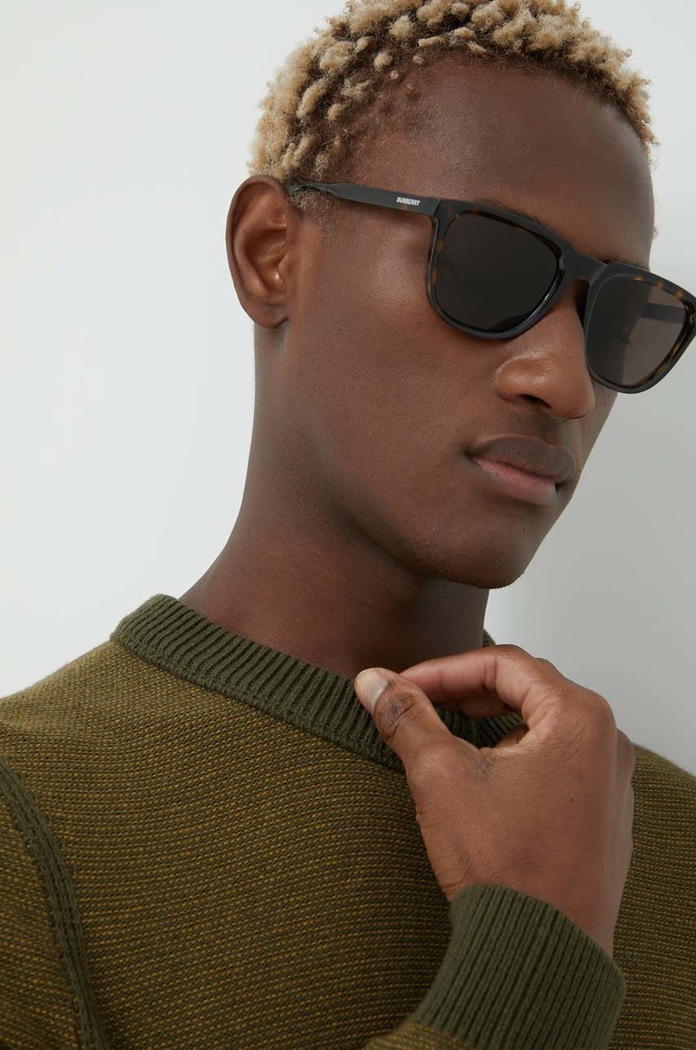 Sluneční brýle Burberry GEORGE jednotná hnědá 0BE4381U