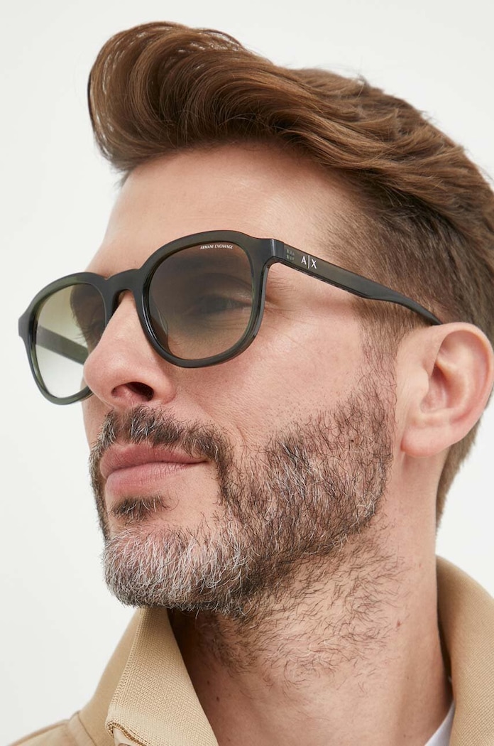 Armani Exchange okulary przeciwsłoneczne jednolita czarny 0AX4129SU