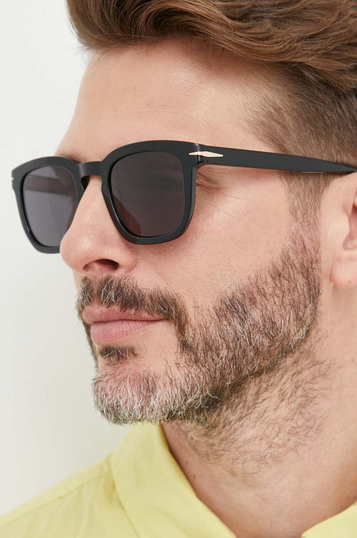 Γυαλιά ηλίου David Beckham ορθογώνιο μαύρο DB.7076/S