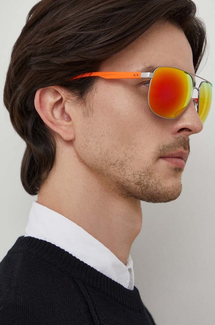 Armani Exchange Okulary przeciwsłoneczne pilotki multicolor 0AX2047S