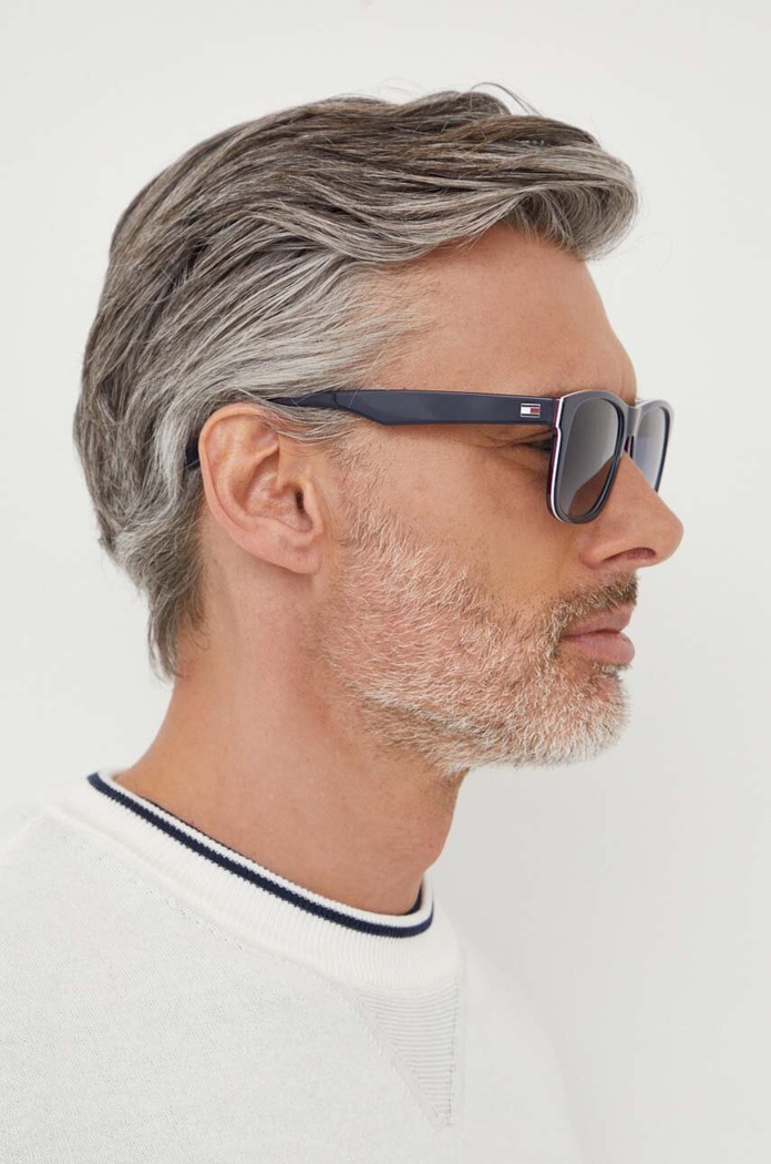 Tommy Hilfiger okulary przeciwsłoneczne prostokątne granatowy TH.2073/S